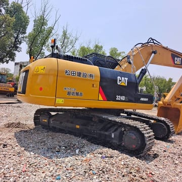 2024 Caterpillar 324D2L crawler excavator, rear three-quarter view