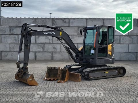 2021 Volvo ECR50F mini excavator, side view