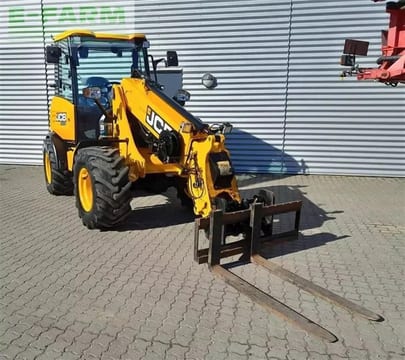 2021 JCB TM180 telescopic wheel loader, front three-quarter view