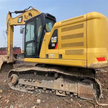 2022 Caterpillar 330 crawler excavator, side view