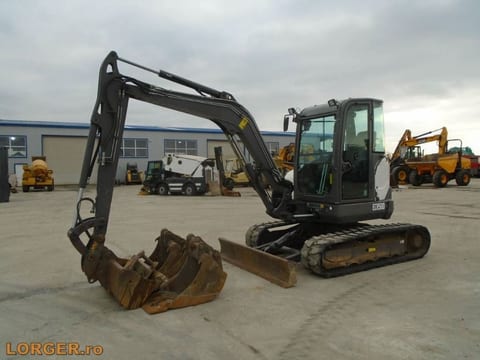 2017 Volvo ECR50D mini excavator, side view