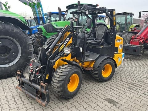 2023 JCB 403 E AGRI mini excavator, front three-quarter view 2023 JCB 403 E AGRI mini excavator, front three-quarter view