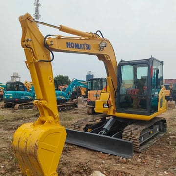 2011 Komatsu PC70-8 crawler excavator, front three-quarter view