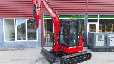 Mole M35ZT mini excavator, side view