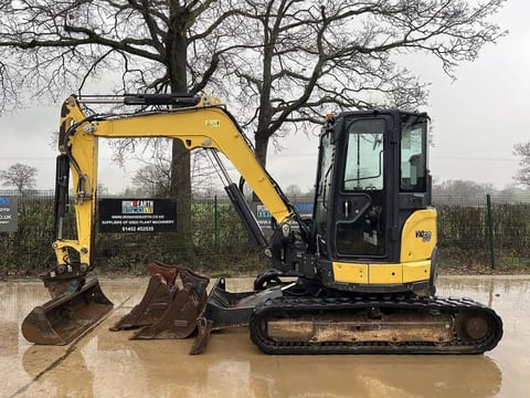 2017 Yanmar VIO50-6A mini excavator, side profile view