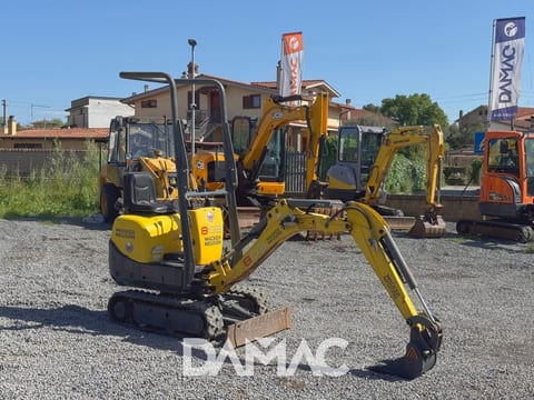 2012 Wacker Neuson 803 mini excavator, rear three-quarter view