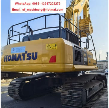 2023 Komatsu PC400-7 crawler excavator rear view