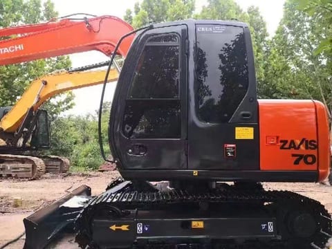 2024 Hitachi Zaxis 70 mini excavator side view