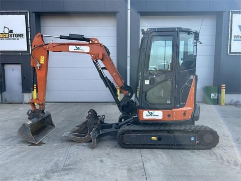 2023 Hitachi ZX33U-6 mini excavator, side profile view