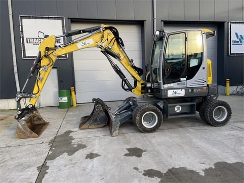 2023 Wacker Neuson EW65 wheel excavator, side profile view