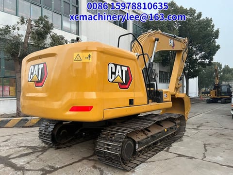 2024 Caterpillar 320GC crawler excavator, rear three-quarter view