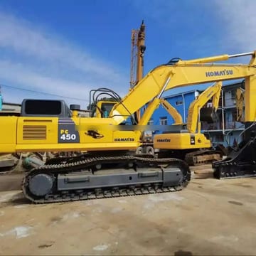 2018 Komatsu PC450-8 crawler excavator side view