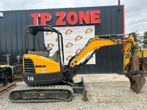 2016 Bobcat E26 mini excavator, side view