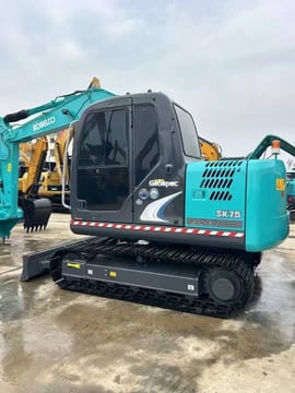 2024 Kobelco SK75 crawler excavator, side view 2024 Kobelco SK75 crawler excavator, side view