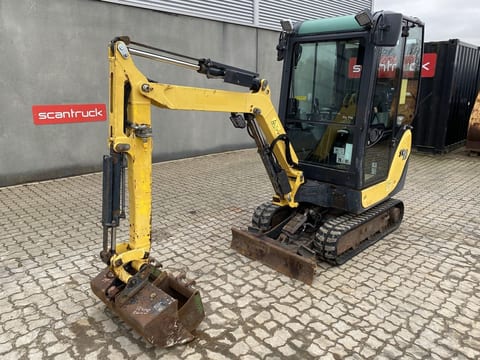 2017 Yanmar SV18 mini excavator, side view