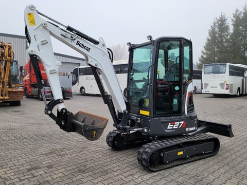 2022 Bobcat E27Z crawler excavator, side view 2022 Bobcat E27Z crawler excavator, side view