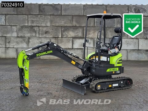 New 2025 Zoomlion ZE18GU Mini Excavator