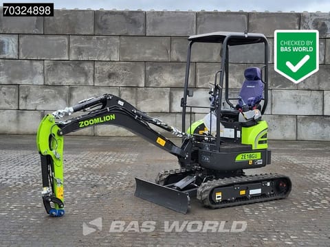 New 2025 Zoomlion ZE18GU Mini Excavator