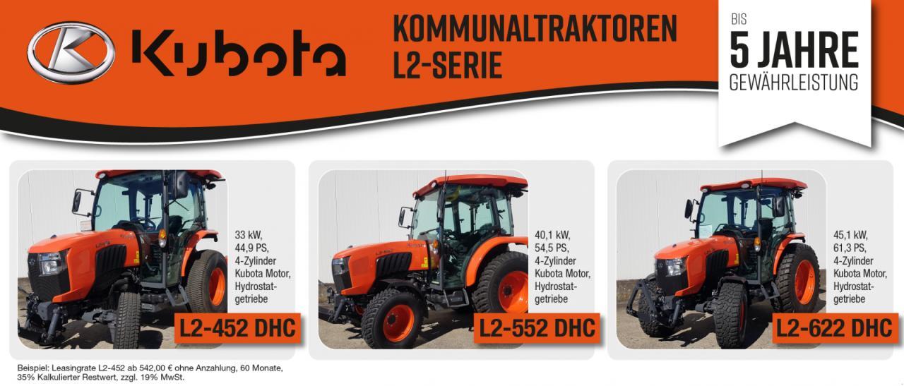 Farm tractor Kubota l2-452 h winterdienstpaket