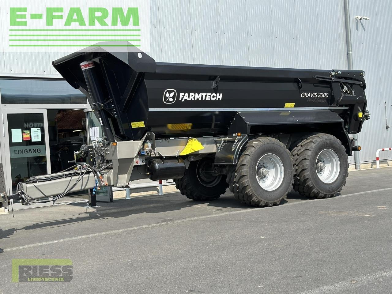 Farm tipping trailer/ Dumper Farmtech gravis 2000 hardox black edition