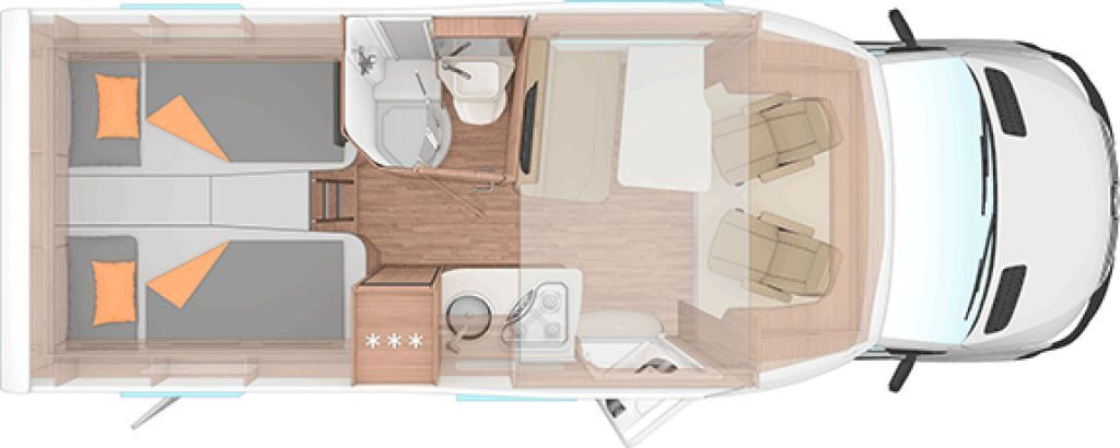 New Semi-integrated motorhome Weinsberg CaraCompact Suite 640 MEG EDITION [PEPPER] *1118