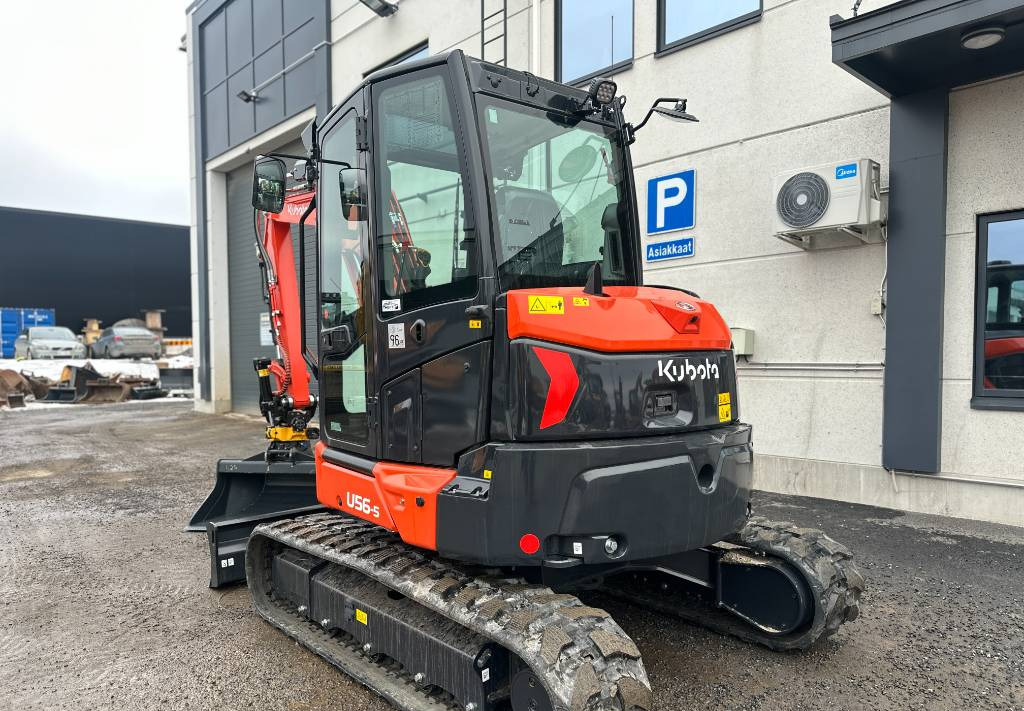 New Mini excavator Kubota U 56-5 Uusi varusteilla