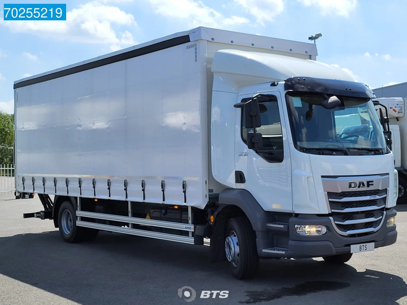 New Curtainsider truck DAF XB 290 4X2 16T Ladebordwand Automatic GSR ACC Junge Euro 6