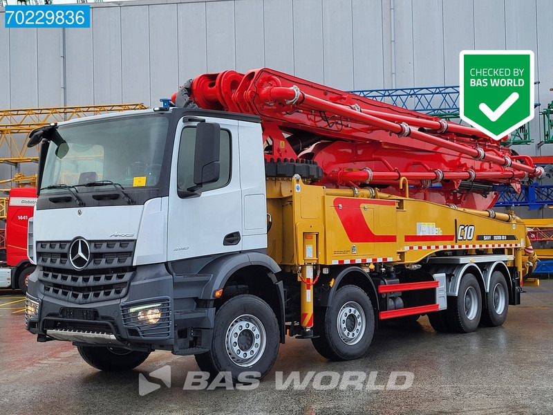 New Concrete pump truck Mercedes-Benz Arocs 4140 8X4 Sany 470C-10 47m pump Big-Axle Euro 3