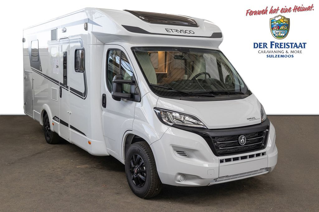 New Semi-integrated motorhome Etrusco T 7400 QBC QUEENSBETT*FACE2FACE*