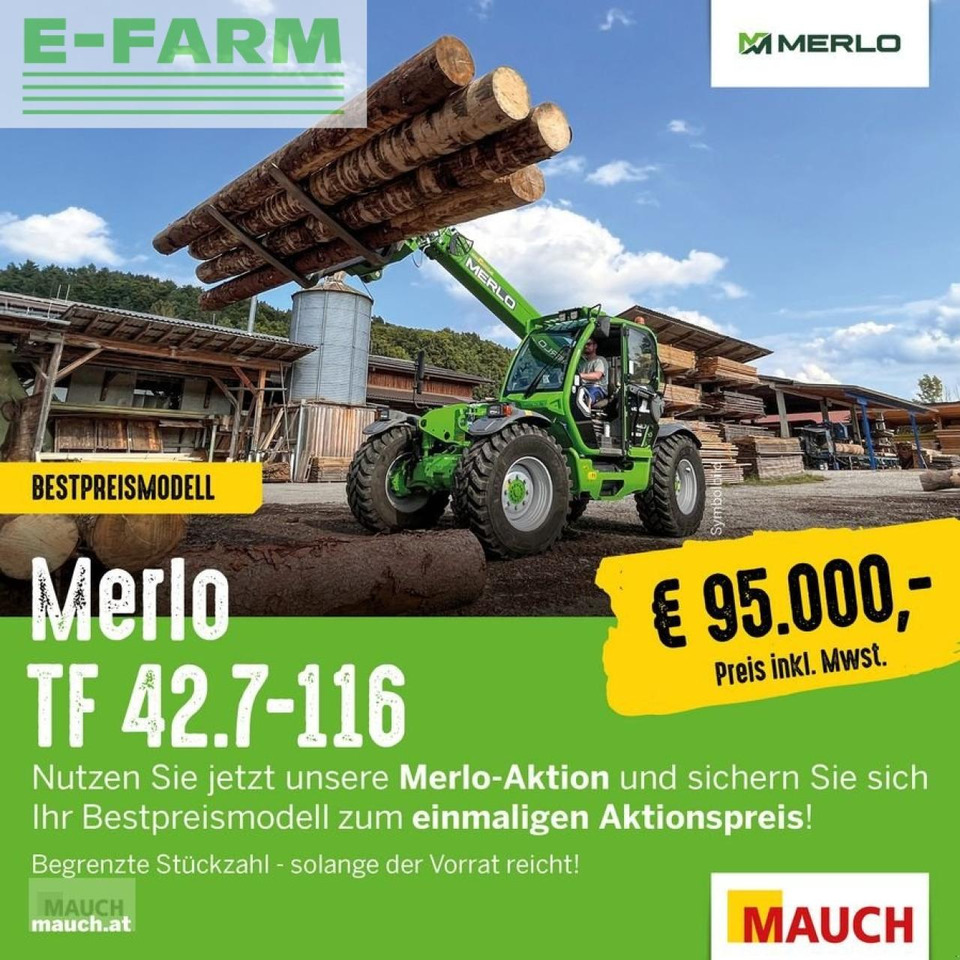 Telescopic handler Merlo tf 42.7 116 aktion