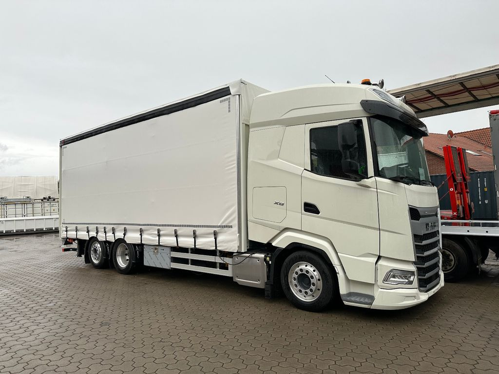 New Curtainsider truck DAF XG 480 FAN Schwerlast Ladebordwand Rampe 9 t.