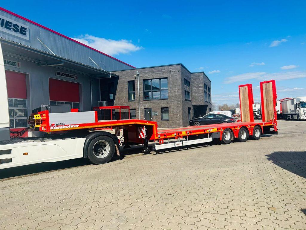 New Low loader semi-trailer Kässbohrer K.SLA 3 ausziehbarer tele Tiefbett Auflieger