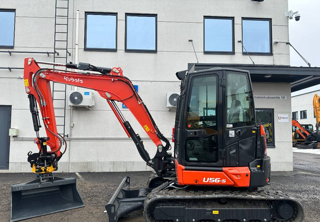 New Mini excavator Kubota U 56-5 Uusi varusteilla