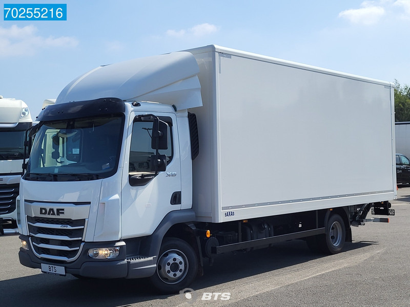 New Box truck DAF XB 210 4X2 8T Manual Ladebordwand GSR Saxas Euro 6