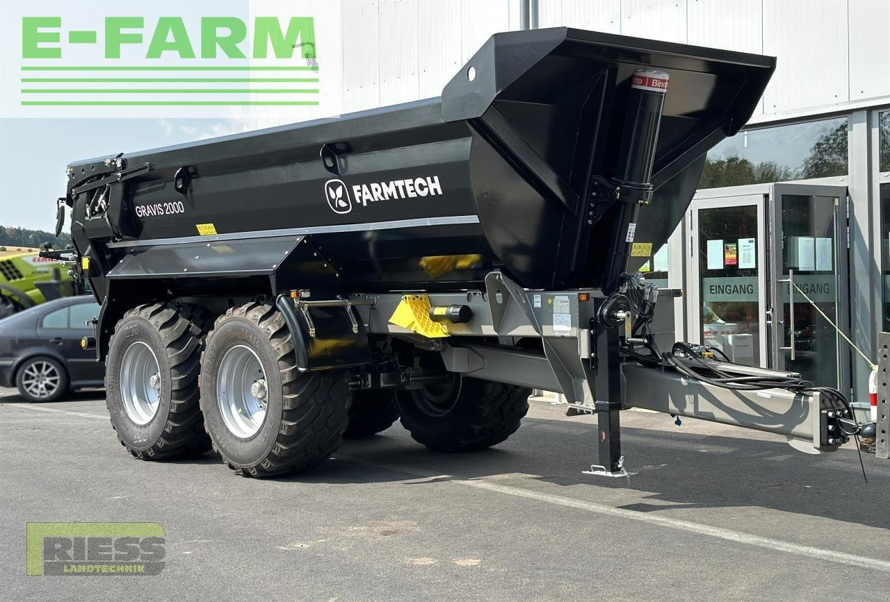 Farm tipping trailer/ Dumper Farmtech gravis 2000 hardox black edition