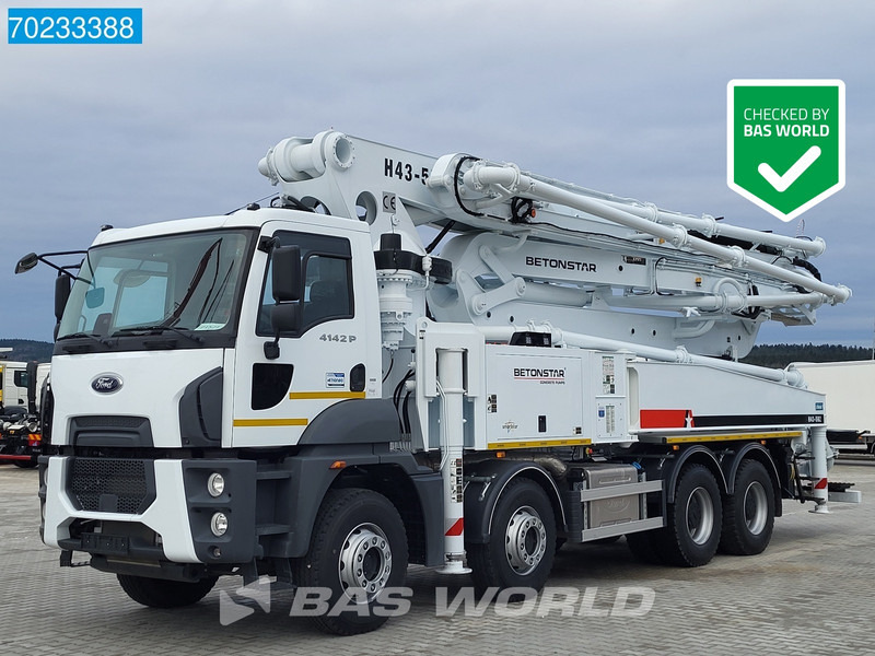 New Concrete pump truck Ford 4142P 8X4 43 Mtrs BST 43-5RZ Pump Big-Axle Euro 6