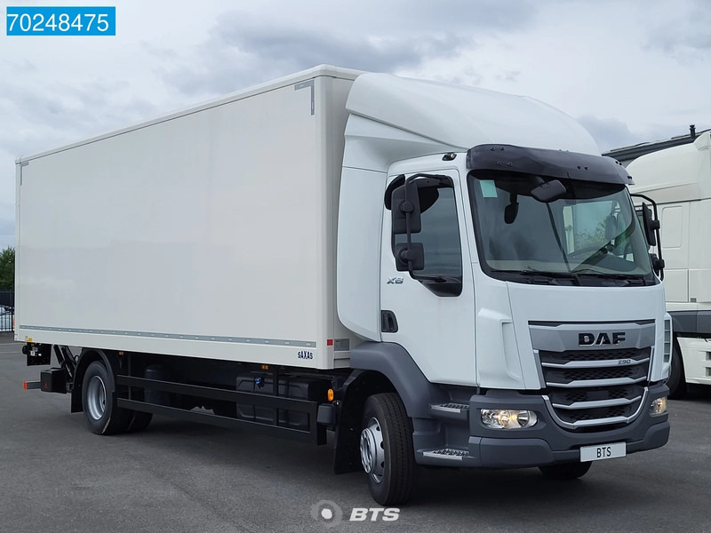 New Box truck DAF XB 290 4X2 16T SAXAS 1500kg Ladebordwand ACC GSR EURO 6