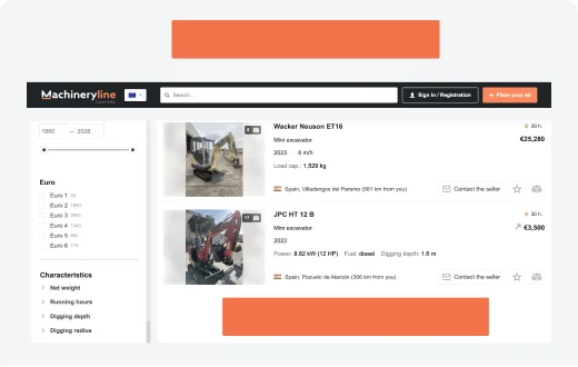 Listing page banner example