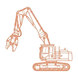 Demolition excavators